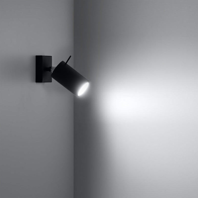 Wandlamp RING zwart