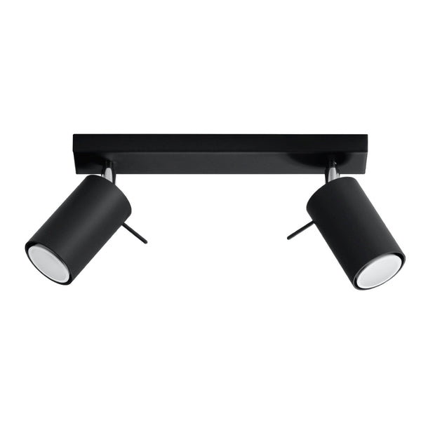 Plafondlamp RING 2 zwart