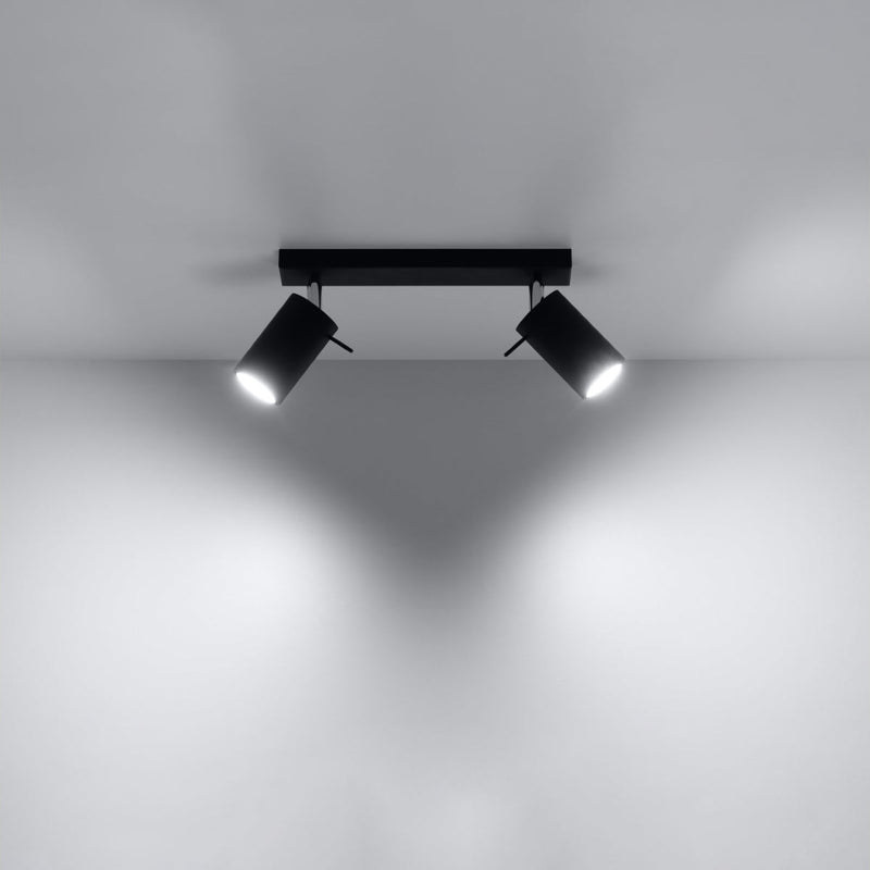 Plafondlamp RING 2 zwart