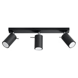 Plafondlamp RING 3 zwart