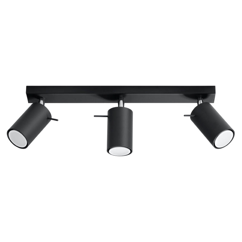 Plafondlamp RING 3 zwart