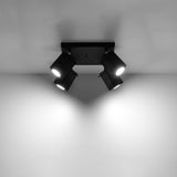 Plafondlamp MERIDA 4 zwart