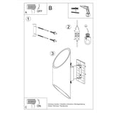 Wandlamp PENNE 30 zwart