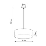 Hanglamp ARENA 35 wit