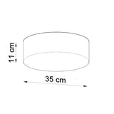 Plafondlamp ARENA 35 wit