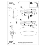 Plafondlamp ARENA 35 wit