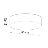 Plafondlamp ARENA 45 wit
