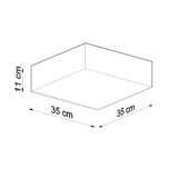 Plafondlamp HORUS 35 grijs