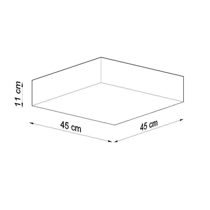 Plafondlamp HORUS 45 wit