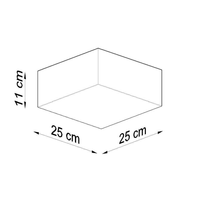 Plafondlamp HORUS grijs