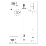 Hanglamp EDISON zwart