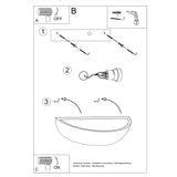 Wandlamp keramiek OSKAR