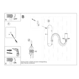 Wandlamp MINERWA wit