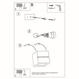 Wandlamp keramiek LEO LINE