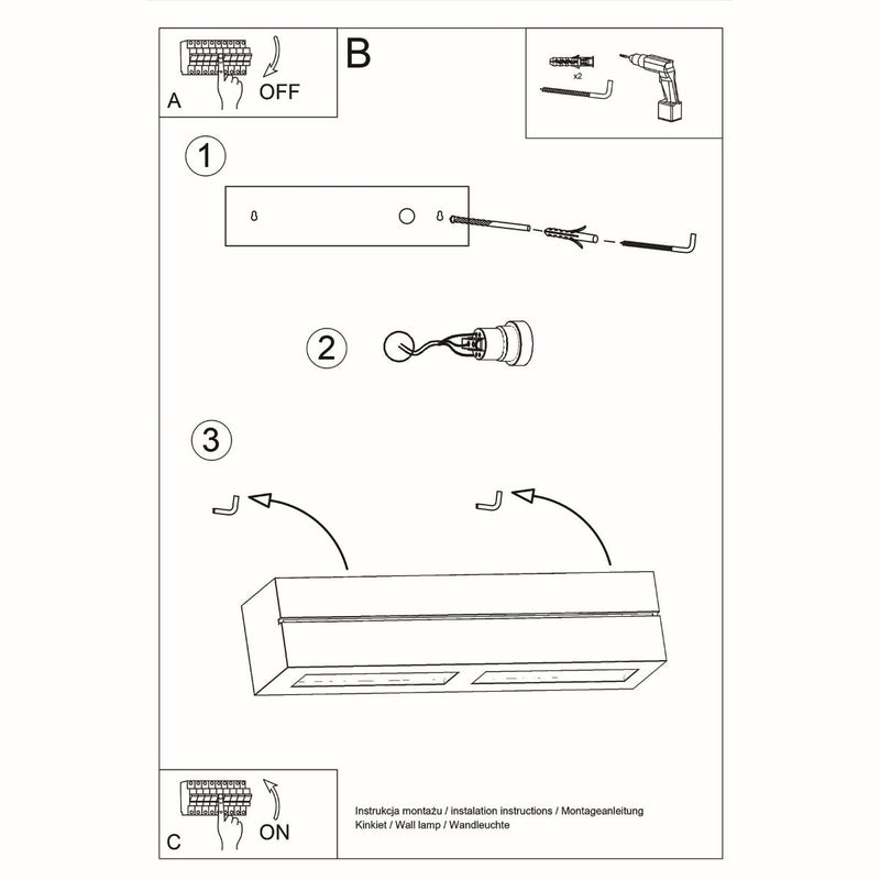 Wandlamp keramiek VEGA LINE