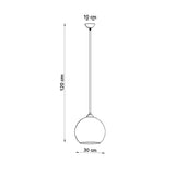 Hanglamp BALL champagne