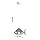 Hanglamp UMBERTO wit