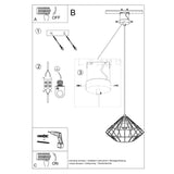 Hanglamp UMBERTO wit