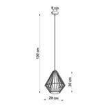 Hanglamp DEMI zwart