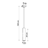 Hanglamp LAGOS 1 wit