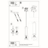 Hanglamp LAGOS 1 wit