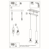 Hanglamp LAGOS 2 wit