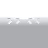 Plafondlamp RING 4L wit