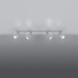 Plafondlamp RING 4L wit