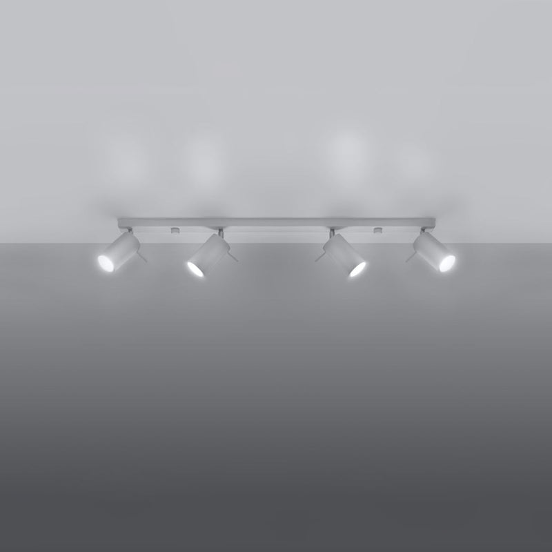 Plafondlamp RING 4L wit