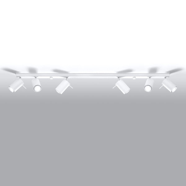 Plafondlamp RING 6L wit