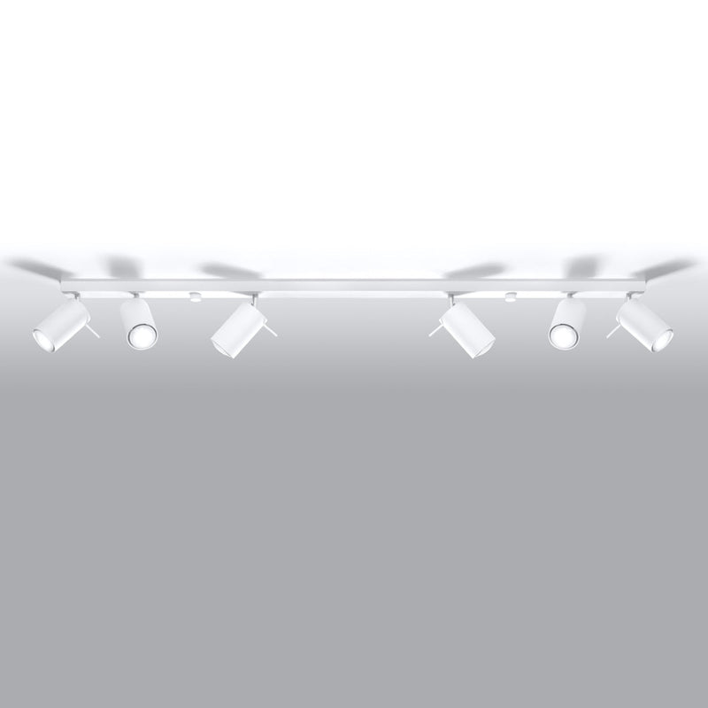 Plafondlamp RING 6L wit