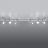Plafondlamp RING 6L wit