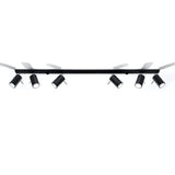 Plafondlamp RING 6L zwart