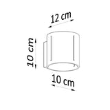 Wandlamp INEZ wit