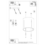 Plafondlamp INEZ wit