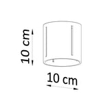 Plafondlamp INEZ grijs