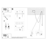 Hanglamp EDISON 1 zwart