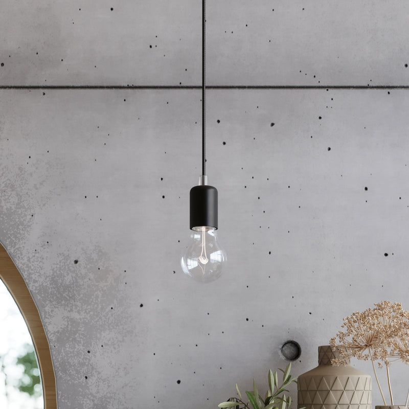 Hanglamp EDISON 1 zwart