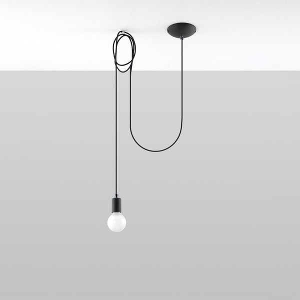 Hanglamp EDISON 1 zwart