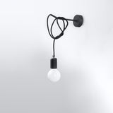 Wandlamp EDISON zwart