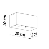 Plafondlamp QUAD wit