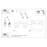 Plafondlamp QUAD wit
