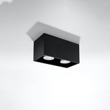 Plafondlamp QUAD zwart