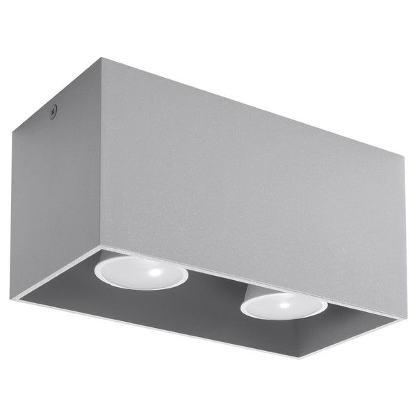 Plafondlamp QUAD grijs