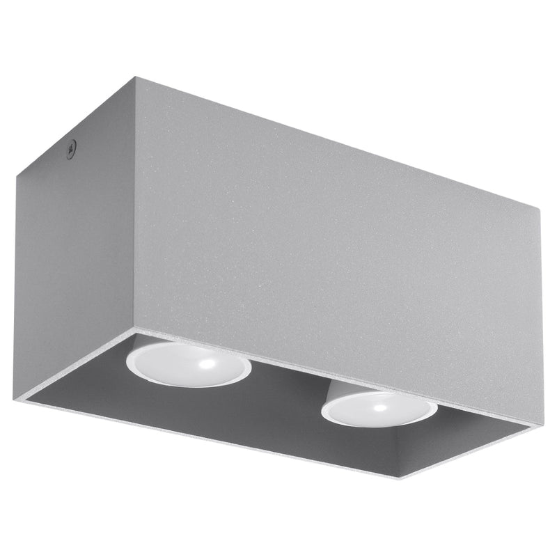 Plafondlamp QUAD grijs