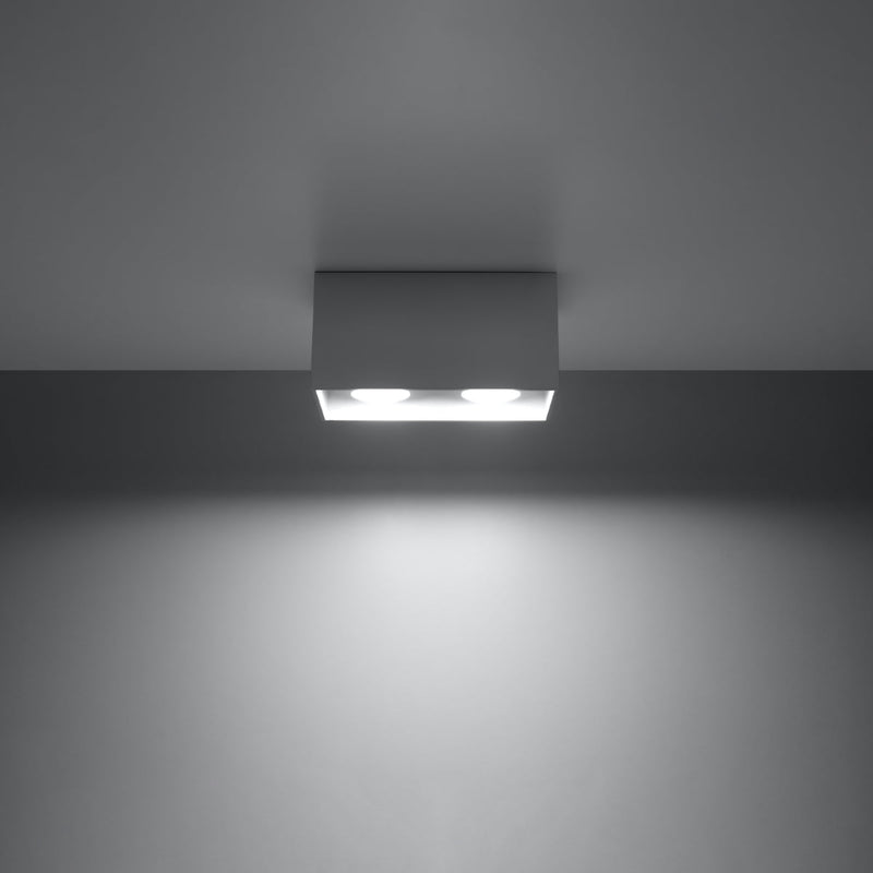 Plafondlamp QUAD grijs