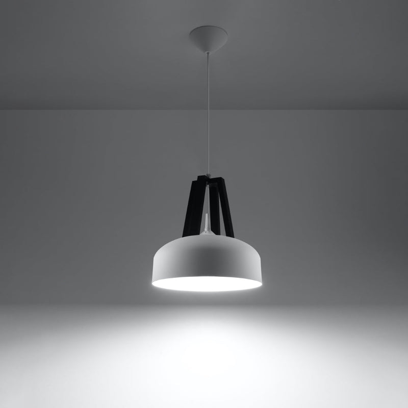 Hanglamp CASCO wit/zwart