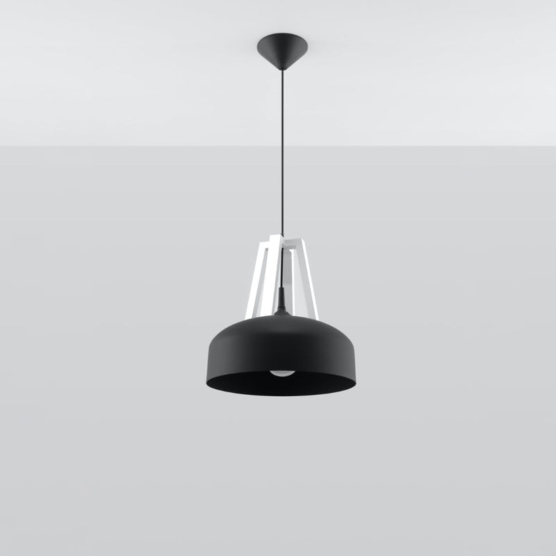 Hanglamp CASCO zwart/wit