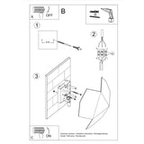 Wandlamp TRE wit