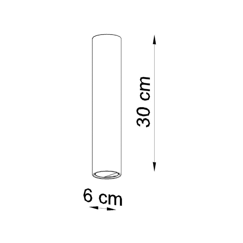 Plafondlamp LAGOS 30 zwart